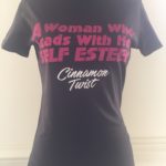 A Woman Who Leads with Her Self Esteem (Dark Gray w/ Glitter Font) - Image 2